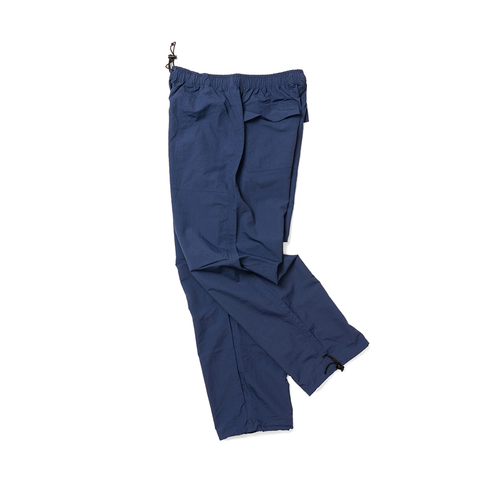 [20%] RIPSTOP NYLON STRING WIDE COMFY PANTS NAVY