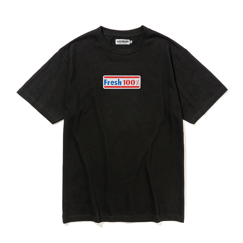 [10%] FRESH T-SHIRT BLACK